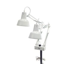 CC352 TWIN THERAPY LAMP with dimmer - White