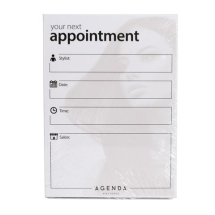 Appointment cards hair beige/white pk100