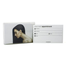 Appointment card hair brunette
