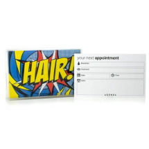 Appoitment cards pop art hair pk100