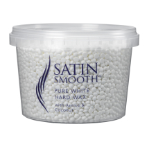 SATIN SMOOTH Pure White Hard Wax Pellets Pot 700g SATIN SMOOTH Pure White Hard Wax Pellets Pot 700g