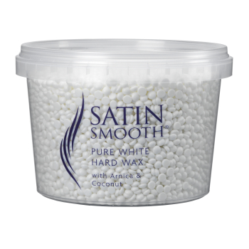 SATIN SMOOTH Pure White Hard Wax Pellets Pot 700g SATIN SMOOTH Pure White Hard Wax Pellets Pot 700g