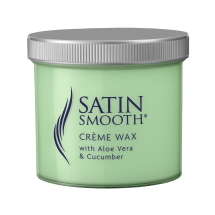 SATIN SMOOTH Creme Wax with Aloe Vera & Cucumber 425g X 3 OFFER PACK