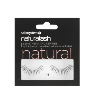 Salon System Naturalash 116 Black Natural Lashes Salon System Naturalash 116 Black Natural Lashes