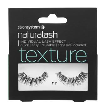 Salon System Naturalash 117 Black Texture Lashes Salon System Naturalash 117 Black Texture Lashes
