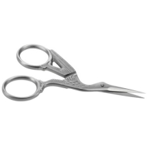 Star Nails Silver Plated Stork Scissors