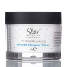 Star Nails Performance Acrylic Powder Clear 40g