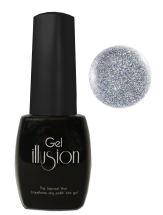 Star Nails Gel Illusion Silver Glitter Topcoat 14ml