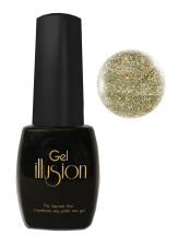 Star Nails Gel Illusion Gold Glitter Topcoat 14ml