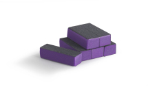 Star Nails Purple Sanding Block 60/100 Grit Pack of 6